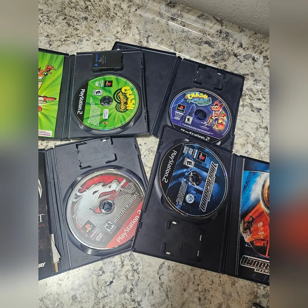 4 of PlayStation2 games bundle
